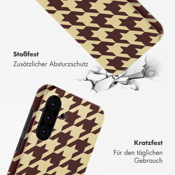 Selencia Vivid Back Cover Samsung Galaxy A36 / A56 - Pied-de-Poule