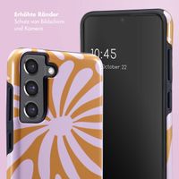 Selencia Vivid Back Cover Samsung Galaxy S21 FE - Modern Bloom Pink