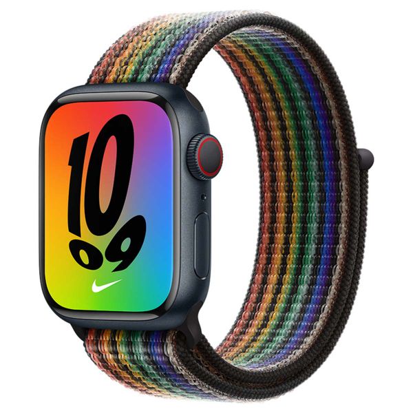 Apple Nike Sport Loop Armband für die Apple Watch Series 1 bis 9 / SE (38/40/41 mm) | Series 10 (42 mm) - Pride Edition