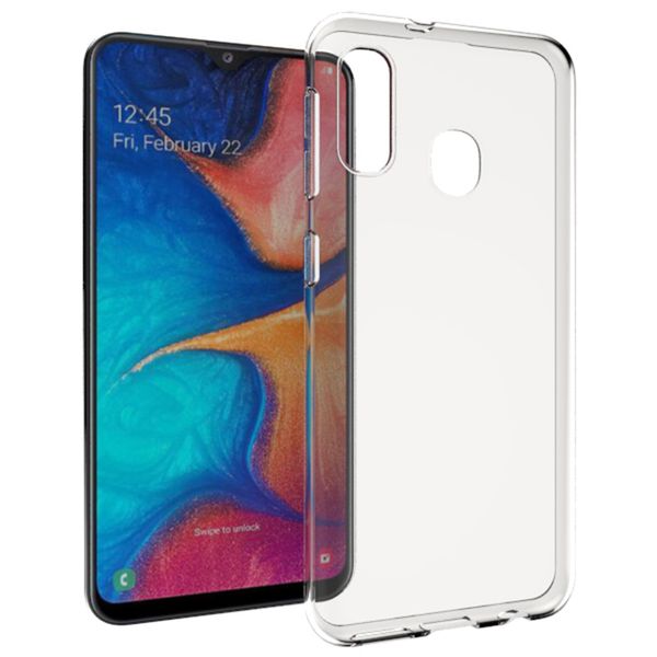 Accezz TPU Clear Cover Transparent für Samsung Galaxy A20e