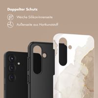 Selencia Vivid Back Cover Samsung Galaxy S25 Plus - Marble Light Brown