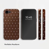 Selencia Vivid Rückabdeckung mit MagSafe Apple iPhone 17e / 16e - Happy Dots Chocolate