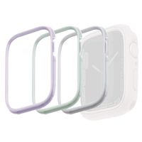 Uniq 3x Moduo Apple Watch Hülle mit austauschbarem Rahmen für die Apple Watch 4-9 / SE - 41/40 mm - Sage / Lilac / White