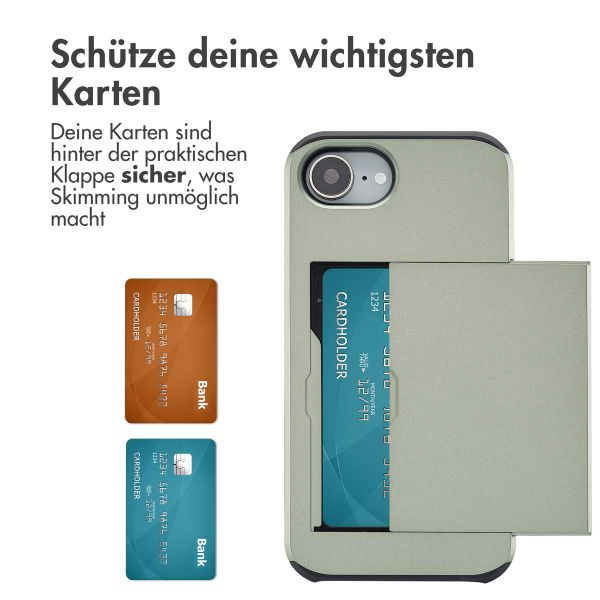 imoshion Backcover mit Kartenfach iPhone 16e - Grün