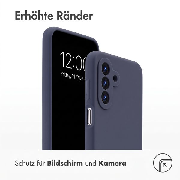 Accezz Liquid Silikoncase Samsung Galaxy A18 (4G) - Dunkelblau