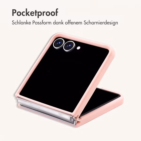 imoshion Color Guard Back Cover mit MagSafe Samsung Galaxy Z Flip 8 - Hellrosa
