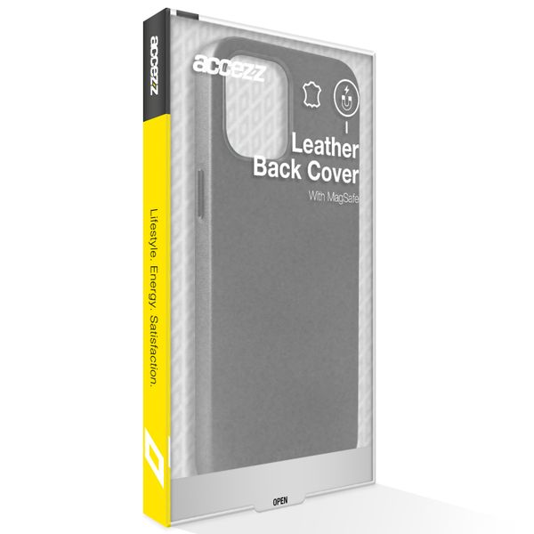 Accezz Leather Backcover mit MagSafe für das Apple iPhone 14 Plus - Schwarz