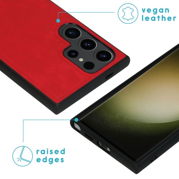 imoshion Entfernbare 2-1 Luxus Klapphülle Samsung Galaxy S24 Ultra - Rot