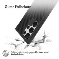 imoshion Rugged Hybrid Carbon Case Samsung Galaxy S23 Ultra - Schwarz