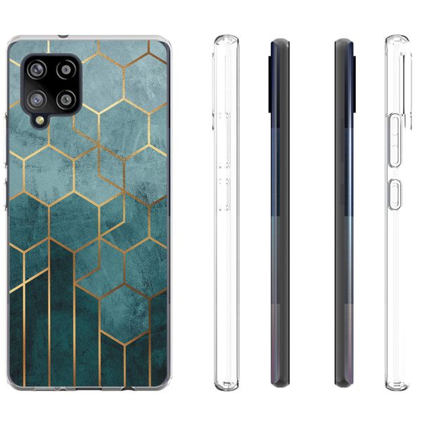 imoshion Design Hülle Samsung Galaxy A42 - Muster - Grün