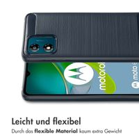 imoshion Brushed Back Cover für das Motorola Moto E13 - Dunkelblau