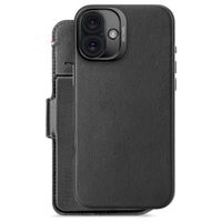 Decoded 2 in 1 Leather Klapphülle MagSafe Apple iPhone 16 Plus - Schwarz