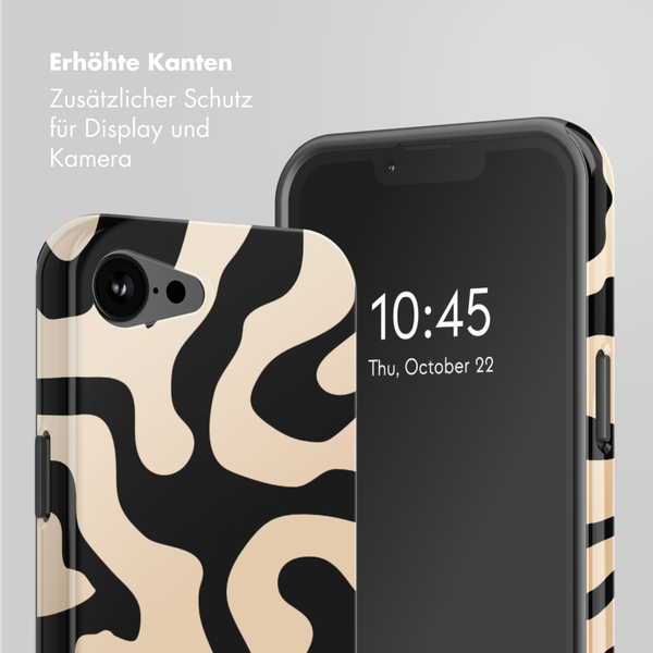 Selencia Vivid Rückabdeckung mit MagSafe Apple iPhone 16e - Art Wave Black