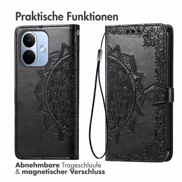 imoshion Mandala Klapphülle Xiaomi Redmi Note 17 Pro Max - Schwarz