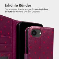 imoshion Design Klapphülle Apple iPhone 17e / 16e - Crush Check Coral Dust