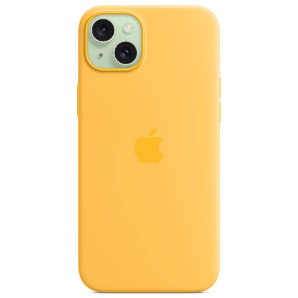 Apple Silikon-Case MagSafe für das Apple iPhone 15 Plus - Sunshine