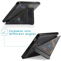 imoshion Design Klappbare Klapphülle für das Kobo Libra 2 / Tolino Vision 6 - Black Marble