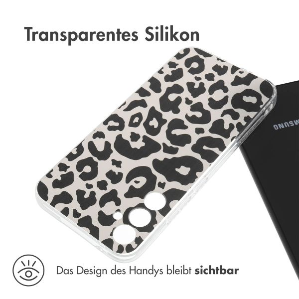 imoshion Design Hülle Samsung Galaxy A34 (5G) - Leopard Transparent