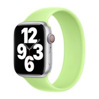 Apple 4 Pack Silikon Solo Loop für Apple Watch | 38/40/41/42 mm - Größe 6 - White / Canary Yellow / English Lavender / Sprout Green