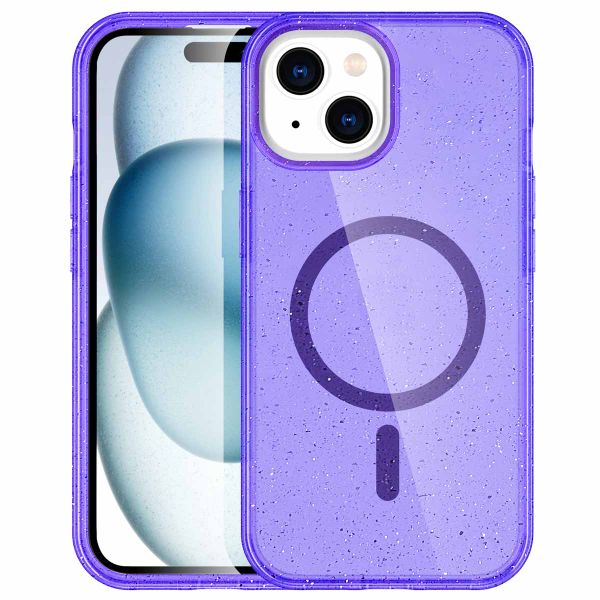 imoshion Sparkle Back Cover mit MagSafe für das iPhone 15 - Violett