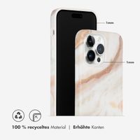 Selencia Aurora Fashion Back Case für das iPhone 14 Pro Max - ﻿Strapazierfähige Hülle - 100 % recycelt - Weißer Marmor