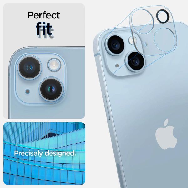 Spigen GLAStR EZ Fit Optik Kameraschutz 2er-Pack für Apple iPhone 14 / 14 Plus - Crystal Clear