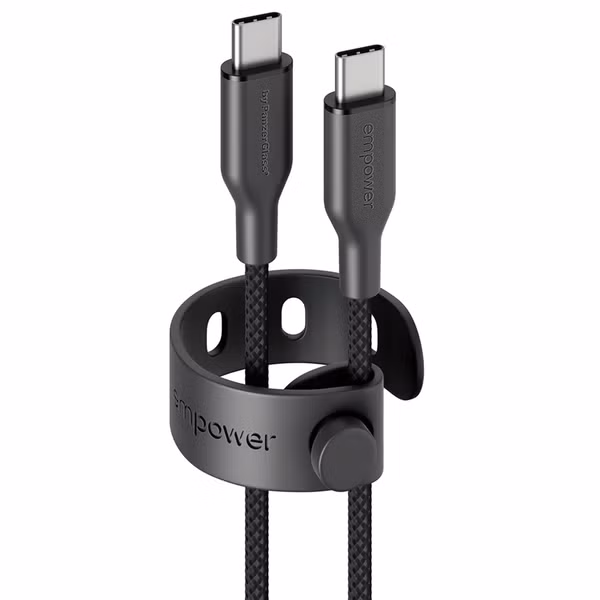 Empower by PanzerGlass Racing USB-C-zu-USB-C Kabel - 60W - 2 Meter - Space Black