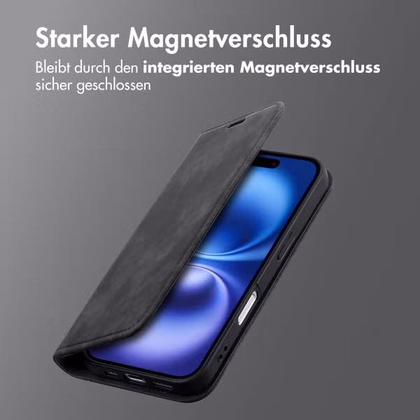 imoshion Slim Klapphülle Apple iPhone 16 - Schwarz