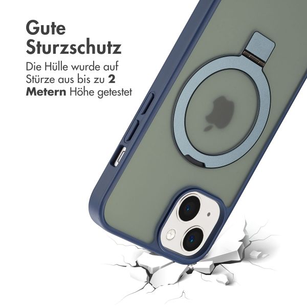 Accezz Ring Stand Backcover mit MagSafe Apple iPhone 13 - Blau