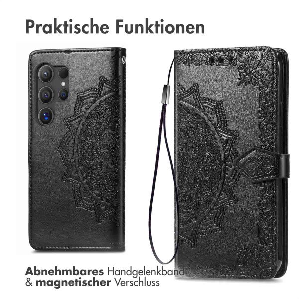imoshion Mandala Klapphülle Samsung Galaxy S24 Ultra - Schwarz