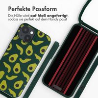 imoshion SilikonHülle design mit Band Apple iPhone 15 - Avocado Green
