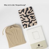 Selencia Vivid Klapphülle Apple iPad Air 11 Zoll (2025) M3 / (2024) M2 / Air 5 (2022) / Air 4 (2020) - Art Wave Black