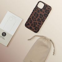 Selencia Sabi Backcover Leopardenmuster mit MagSafe Apple iPhone 13 - Mocha Brown