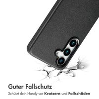 Accezz MagSafe Leather Backcover für das Samsung Galaxy S25 Plus - Onyx Black