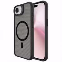 imoshion Rugged Hybrid Carbon Case mit MagSafe Apple iPhone 16e - Schwarz