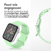 imoshion Athletisches Silikonarmband für die Apple Watch Series 1 bis 9 / SE (38/40/41 mm) | Series 10 (42 mm) - Mintgrün