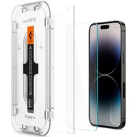 Spigen GLAStR Fit Displayschutzfolie  + Applicator 2-pack für das Apple iPhone 14 Pro Max
