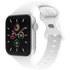 imoshion Silikon-Armband⁺ für  Apple Watch Series 1 t/m 11 / SE / Ultra (44/45/46/49 mm) - Größe M/L - Weiß