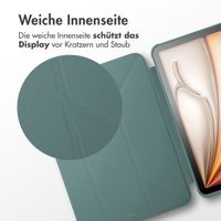 imoshion Origami Klapphülle iPad Air 11 Zoll (2024) M2 - Dunkelgrün