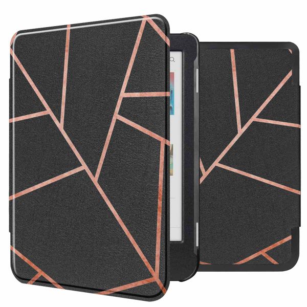 imoshion Design Slim Hard Case Sleepcover für das Kobo Clara Colour / Kobo Clara BW - Black Graphic