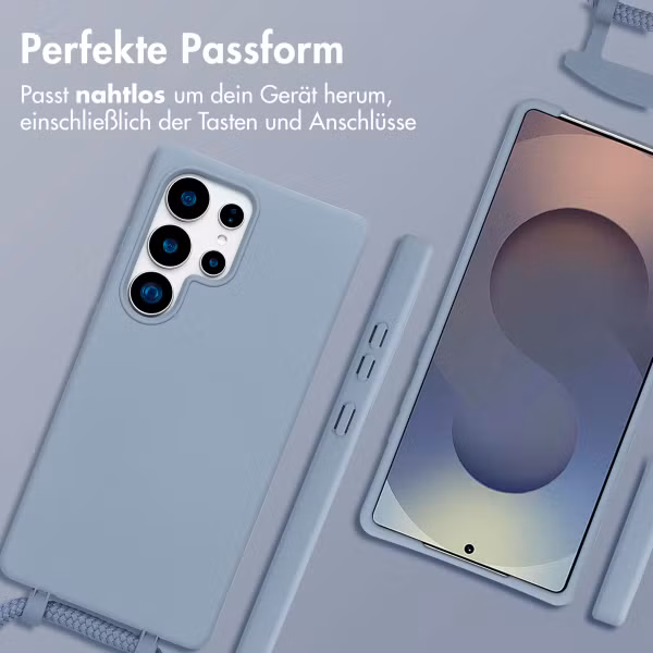 imoshion Color Backcover mit abnehmbarem Handykette und MagSafe Samsung Galaxy S25 Ultra - Ash Blue