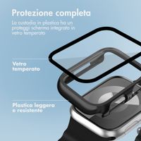 imoshion Full Cover glänzendes Hard Case Apple Watch 7 / 8 / 9 - 41 mm - Schwarz