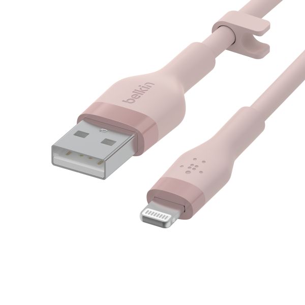 Belkin Boost↑Charge™ USB-A- auf Lightning-Kabel aus Silikon - 1 Meter - Rosa