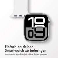 imoshion Pflegekräfte Silikonarmband für das  Apple Watch Series 1 t/m 11 / SE / Ultra (44/45/46/49 mm) - Weiß