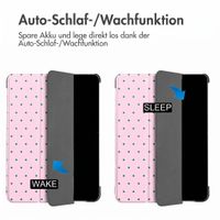 imoshion Design Trifold Klaphülle Samsung Galaxy Tab S9 11.0 Zoll / S10 Lite / S10 FE / S9 FE 10.9 Zoll - Happy Dots