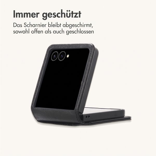 imoshion Luxuriöse Klapphülle Samsung Galaxy Z Flip 8 - Schwarz