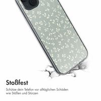 imoshion  Design Hülle für das iPhone 14 - Smoke Green Flowers