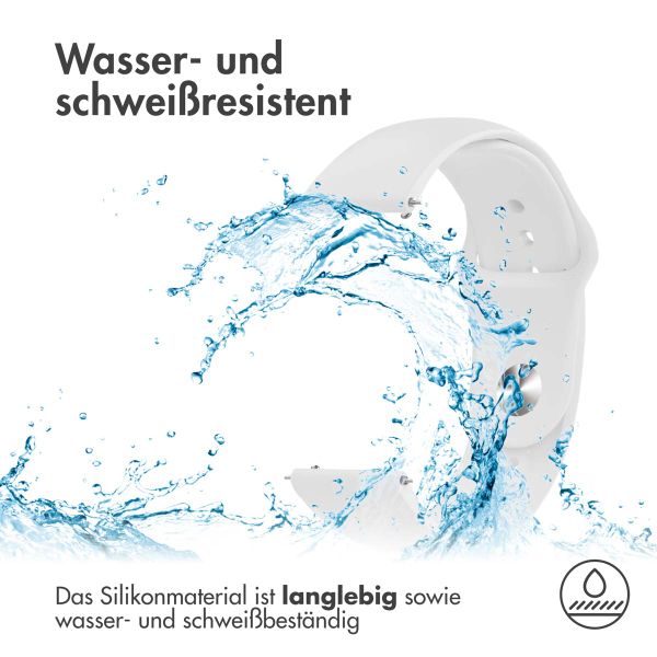 imoshion Silikonband Sport - 18-mm-Universalanschluss - Weiß