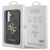 Guess 4G Metal Logo Back Cover Samsung Galaxy S24 Plus - Schwarz