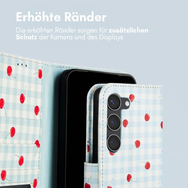 imoshion Design Klapphülle Samsung Galaxy S23 - Cherry Check